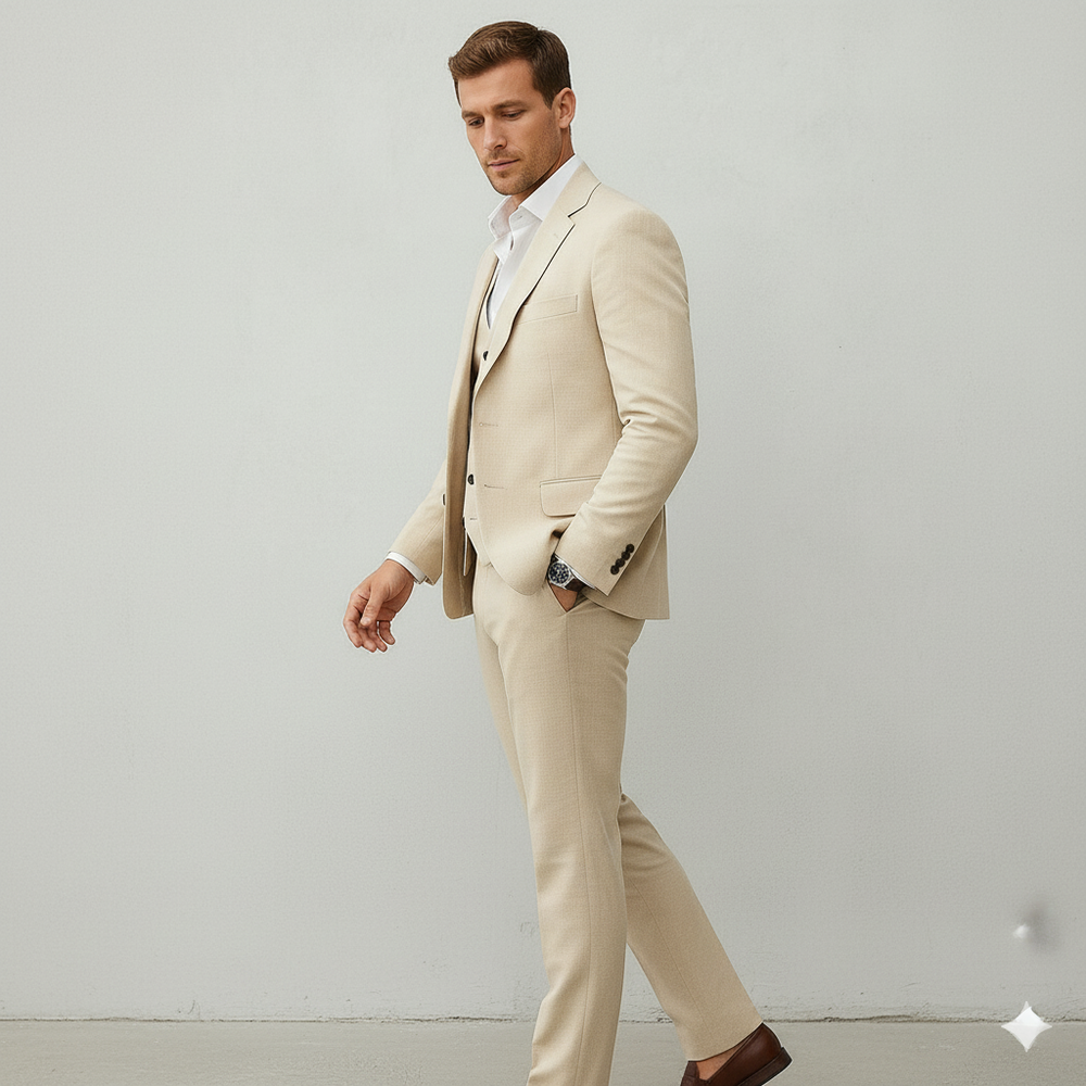 Leichter Herrenanzug aus Leinen | Herbst & Business