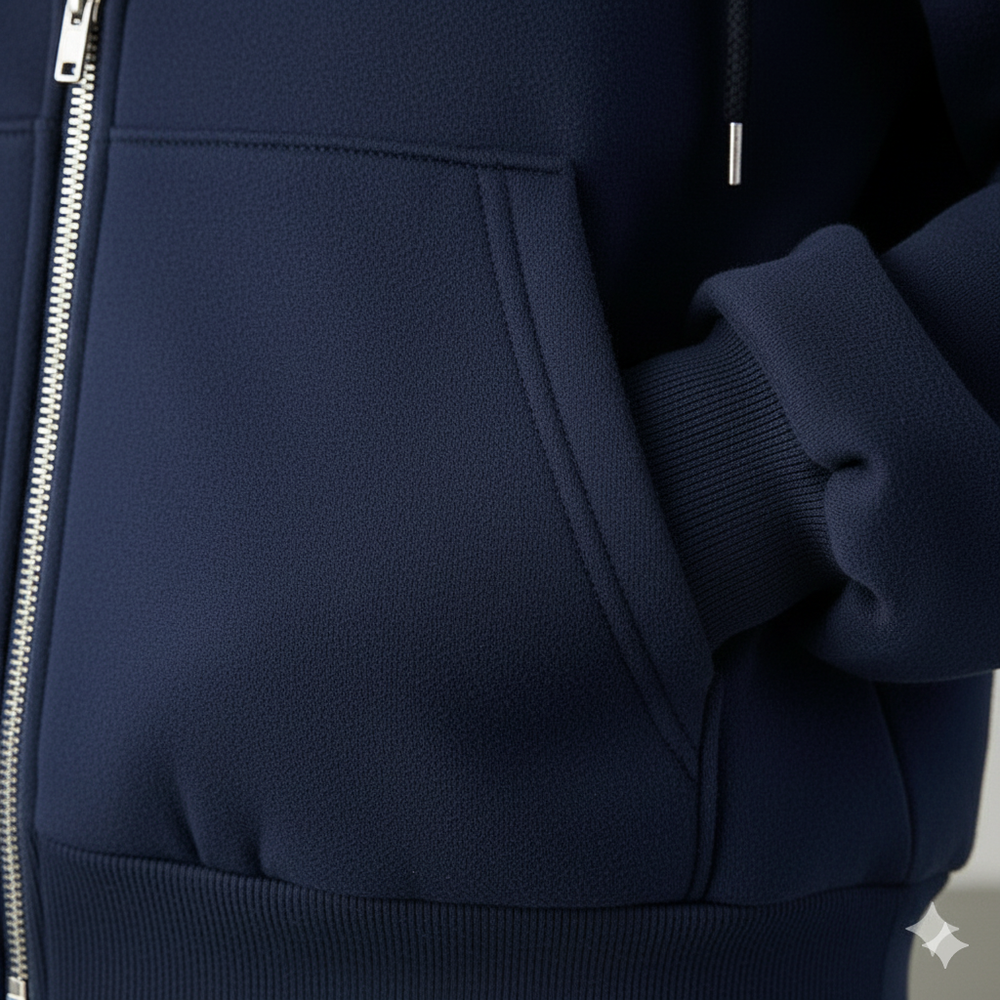 Kurz geschnittener Damen Hoodie mit Reißverschluss