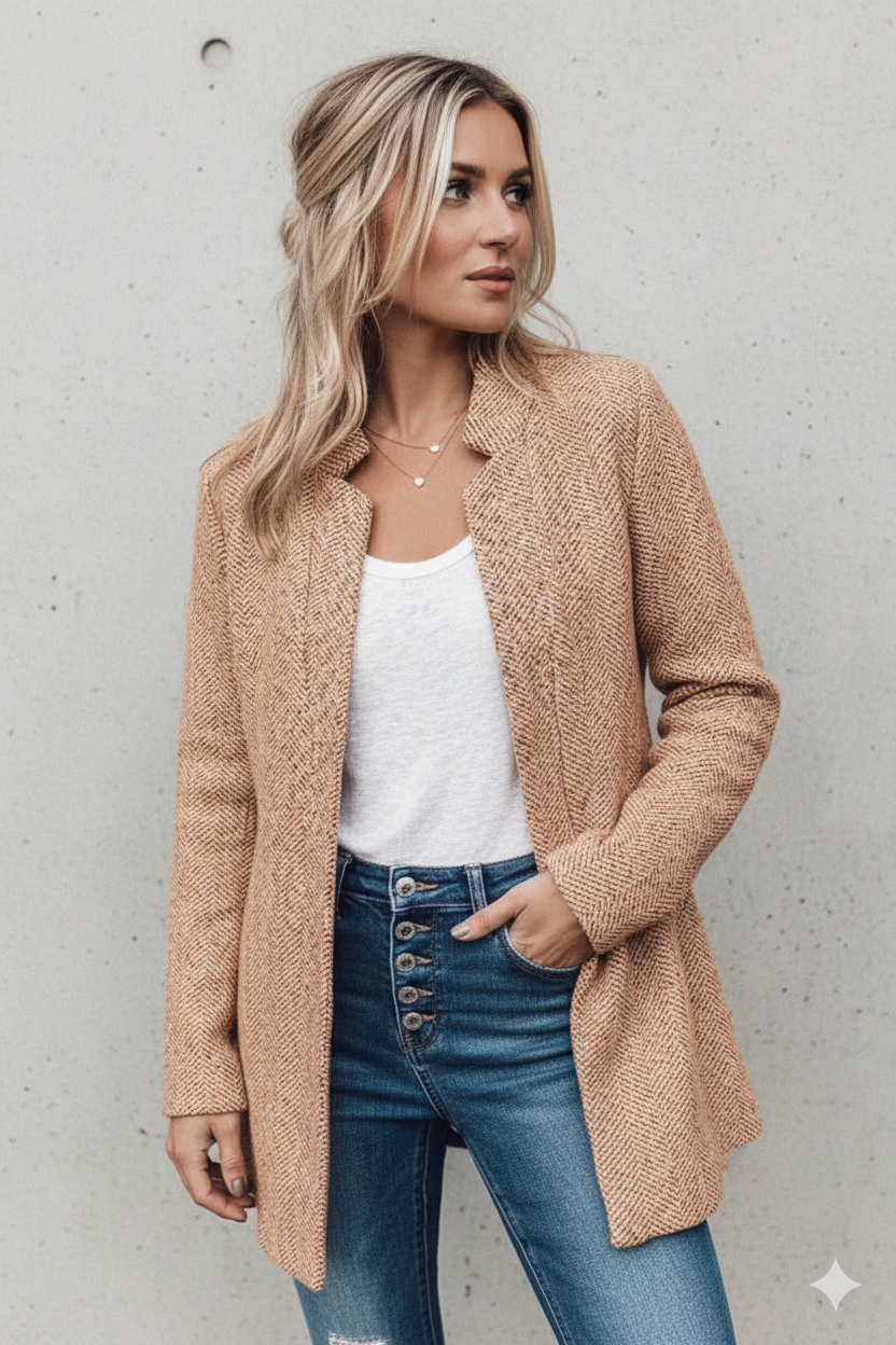 Damen Strickmantel mit offener Front | Modern & Bequem