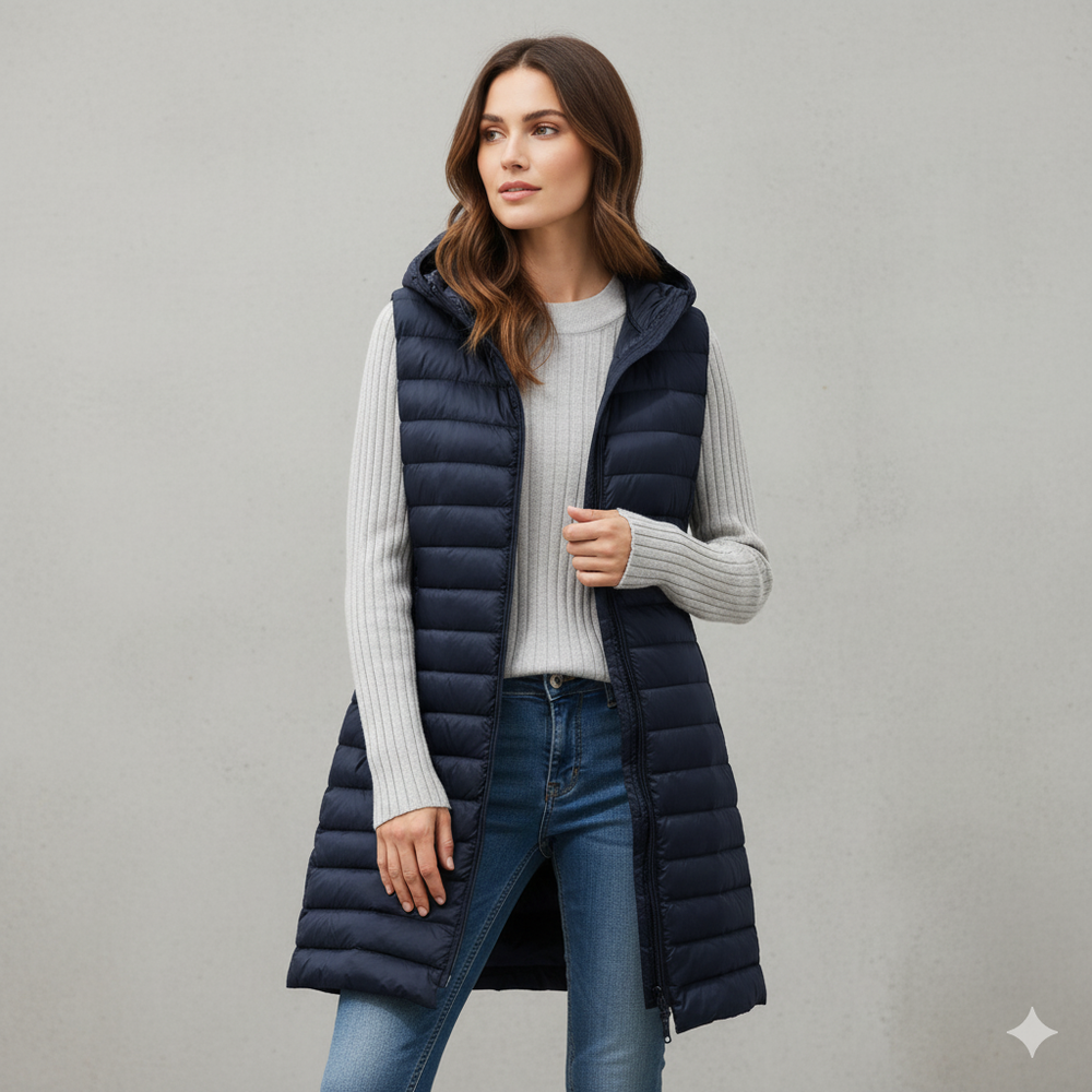 Damenweste mit Kapuze | Leicht & Warm für Herbst/Winter