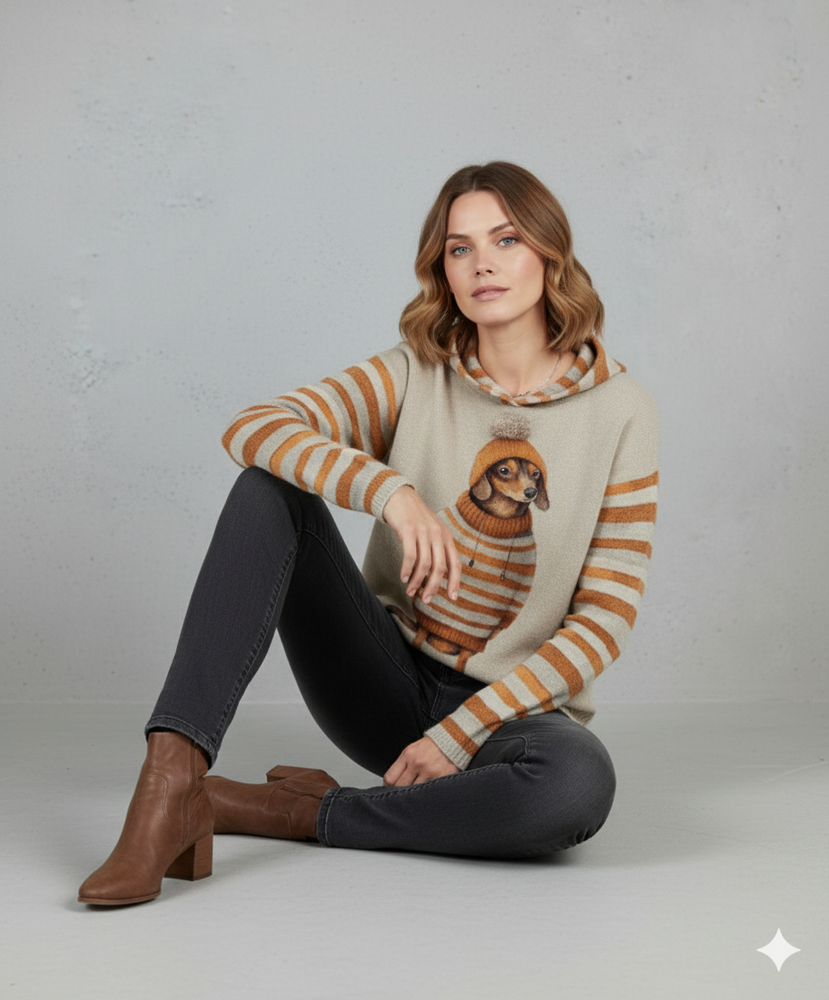 Weicher Damen Hoodie mit Tierprint