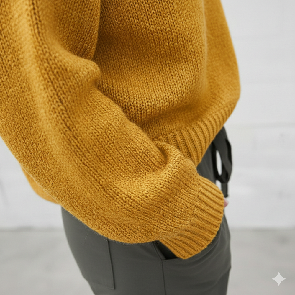 Damen Strickpullover mit V Ausschnitt | Locker & Freizeit