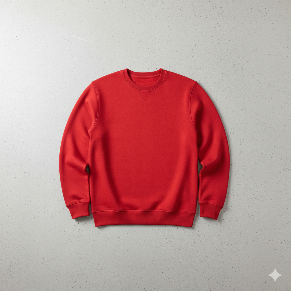 Herren Sweatshirt mit Rundhalsausschnitt