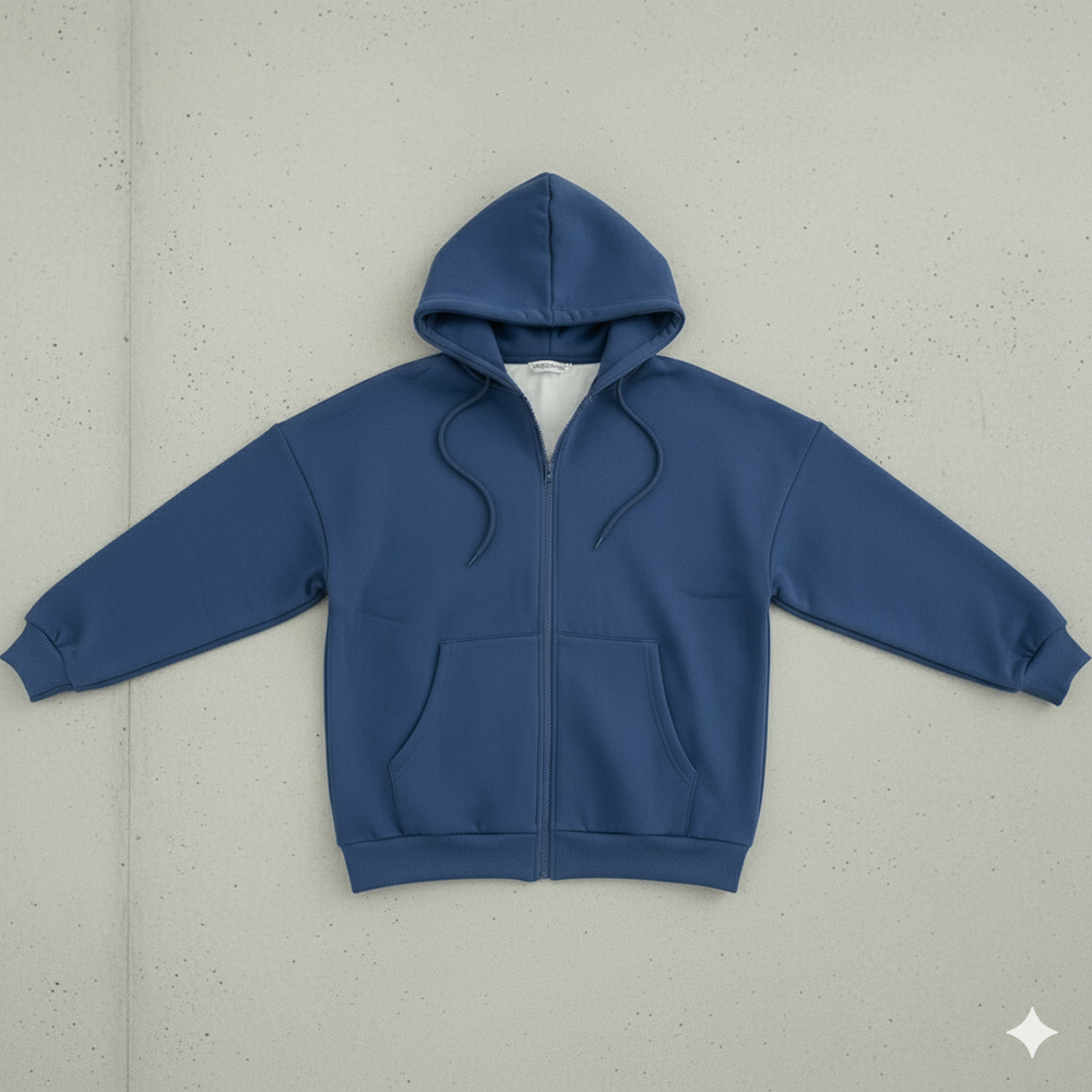 Kurz geschnittener Damen Hoodie mit Reißverschluss