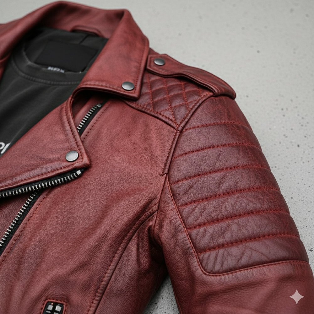 Herren Bikerjacke aus Veganleder | Modern & Casual