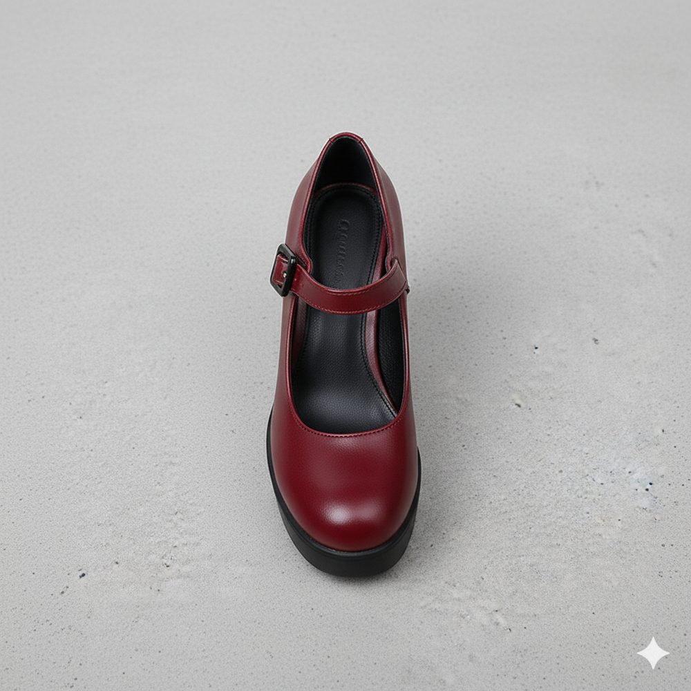 Damen Mary Jane Pumps | Klassisch mit Blockabsatz & Riemen