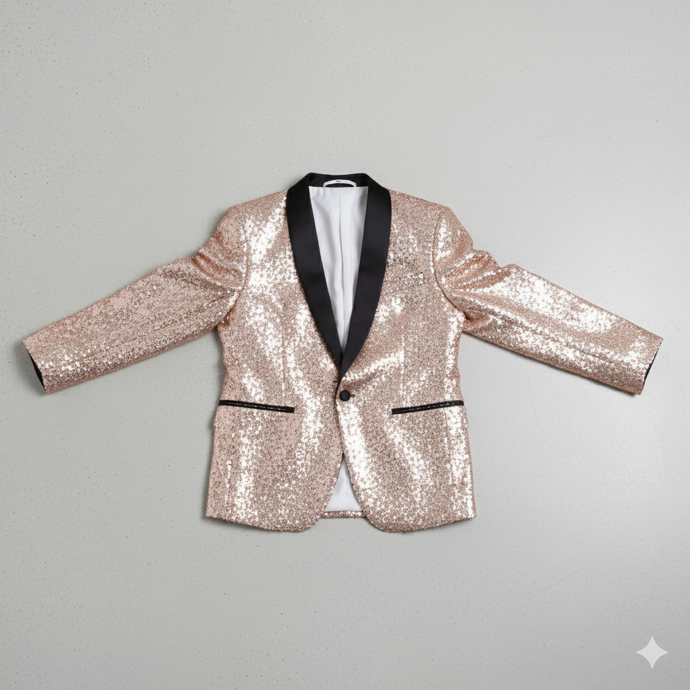 Herren Sakko mit Pailletten | Festlich & Elegant | Slim Fit