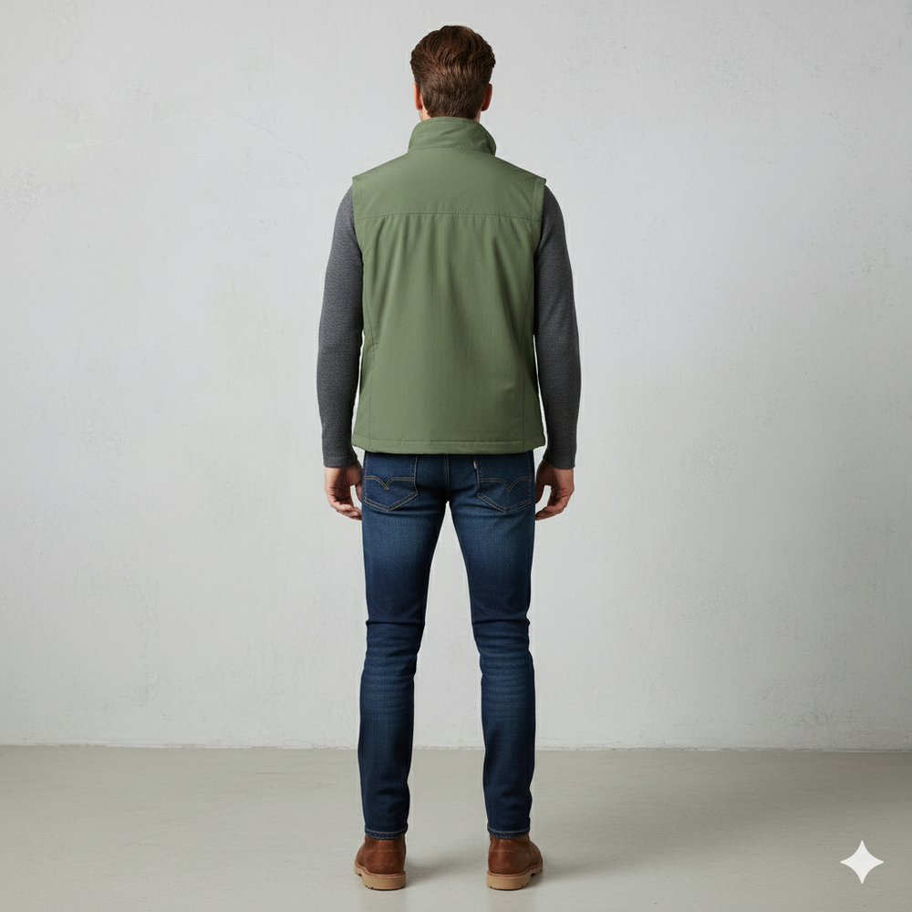 Herren Outdoor Weste mit Taschen | Leicht & Atmungsaktiv | Übergang