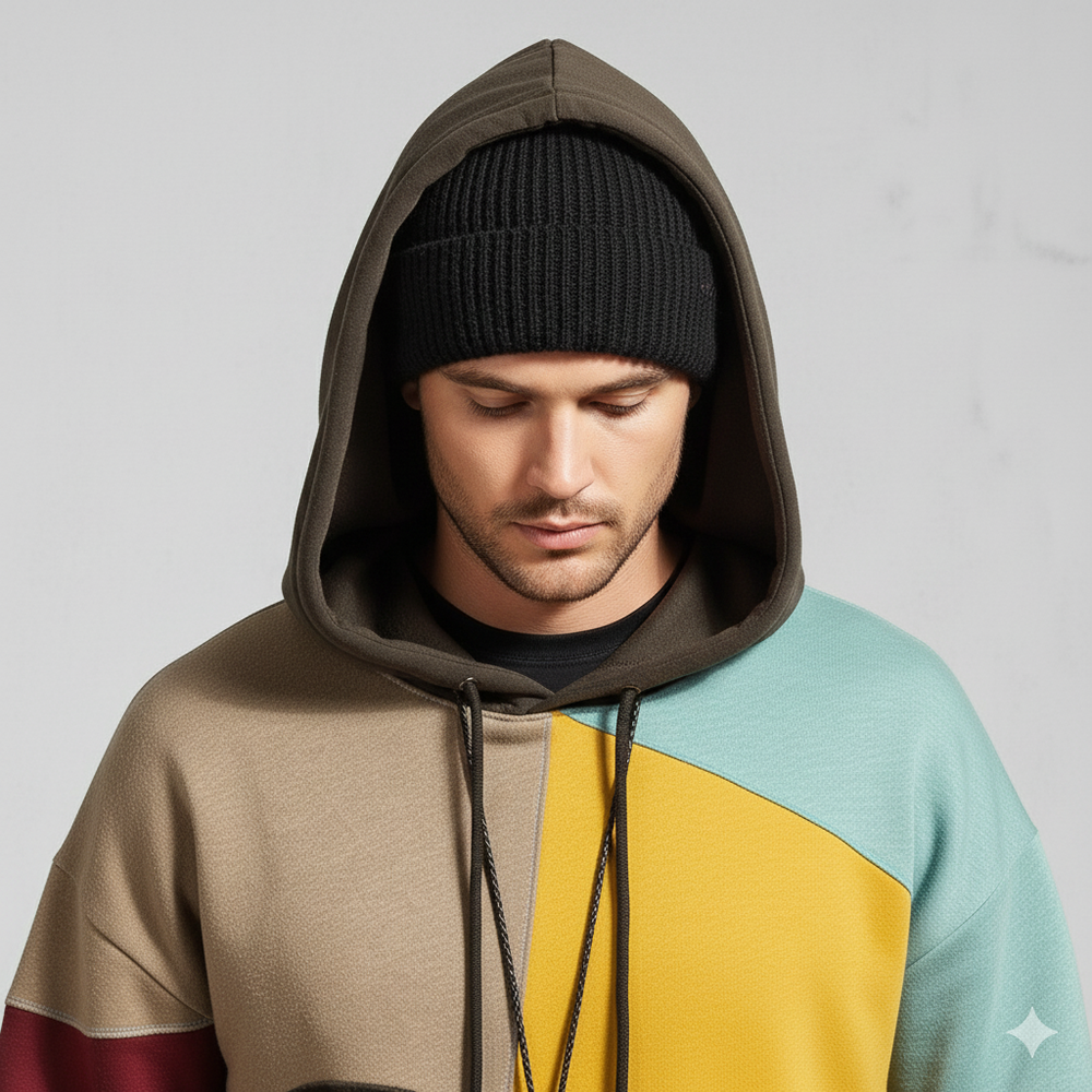 Stylischer Herren Hoodie | Muster & Casual | Herbst