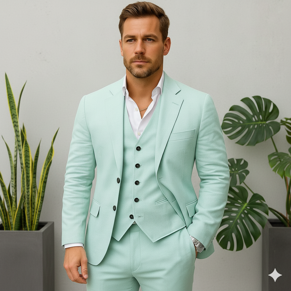 Leichter Herrenanzug aus Leinen | Herbst & Business