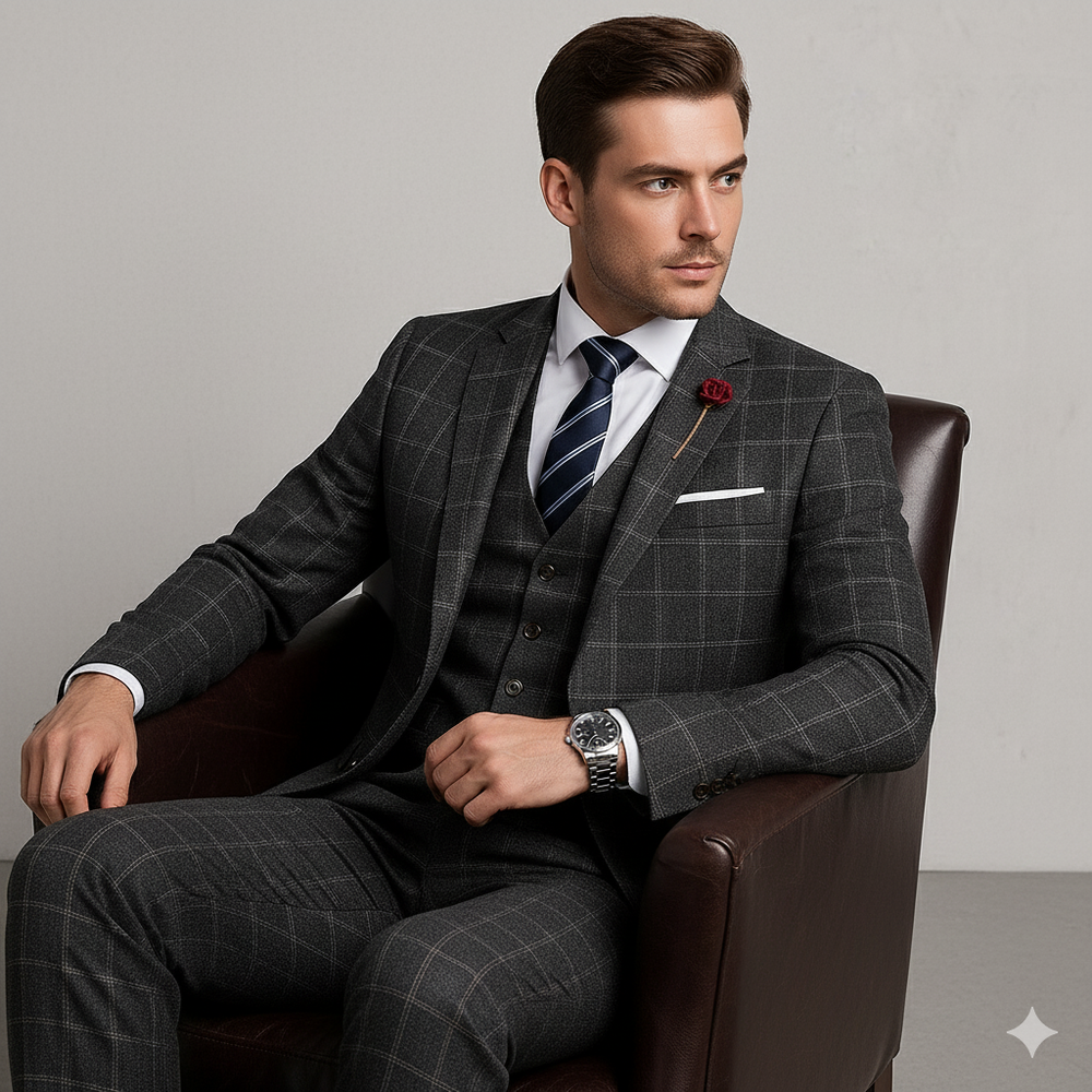 Herren Anzug 3-teilig Slim Fit | Elegant & Festlich