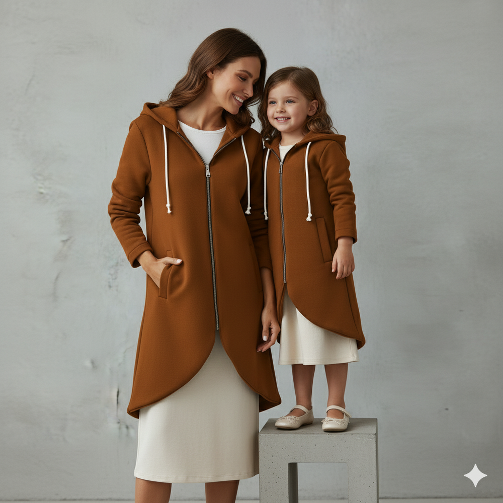 Damen Sweatjacke mit Kapuze & Reißverschluss | Herbst/Winter