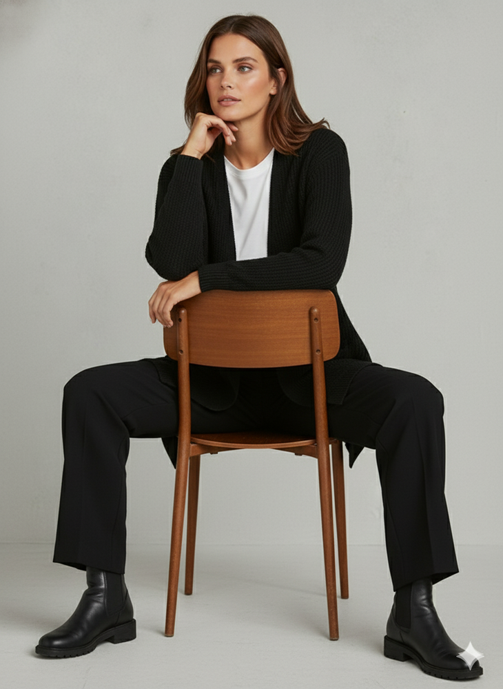 Damen Strickjacke mit Taschen | Locker & Warm | Herbst/Winter