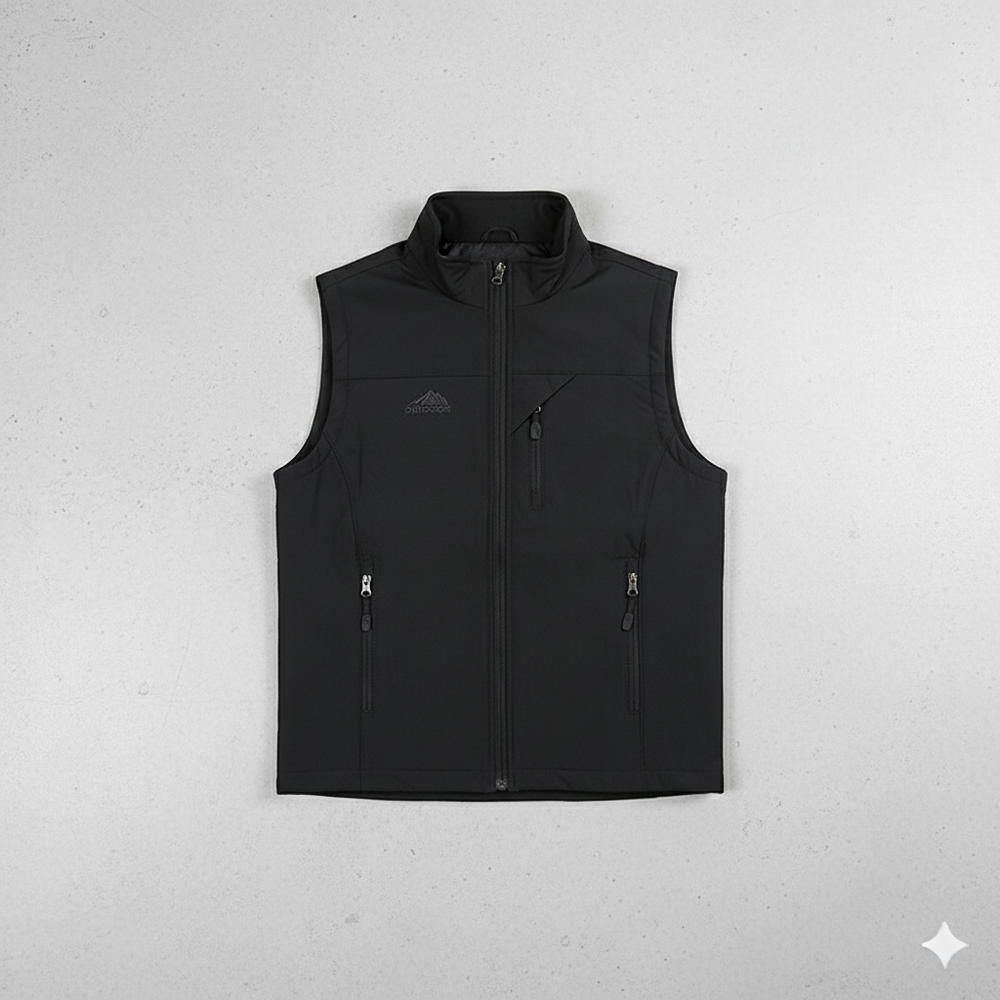 Herren Freizeitweste mit Reißverschluss | Leicht & Atmungsaktiv | Herbst