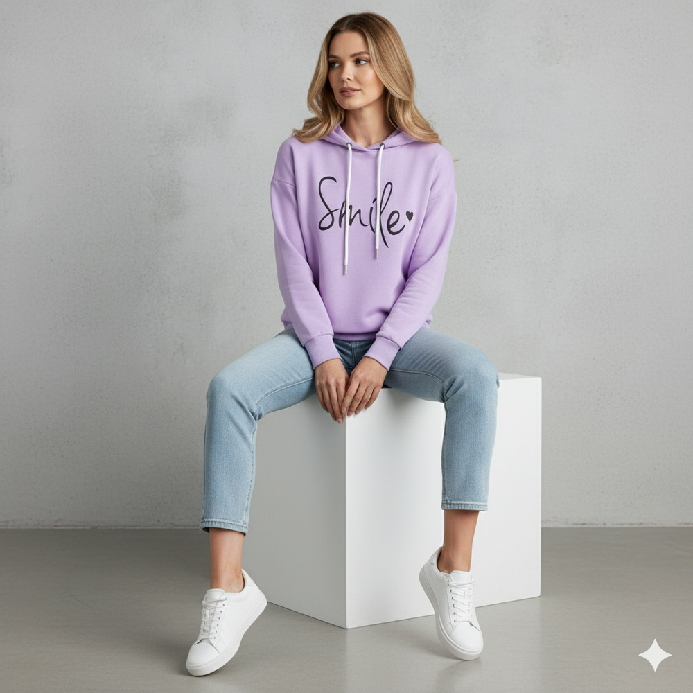 Bequemer Damen Hoodie mit Motiv