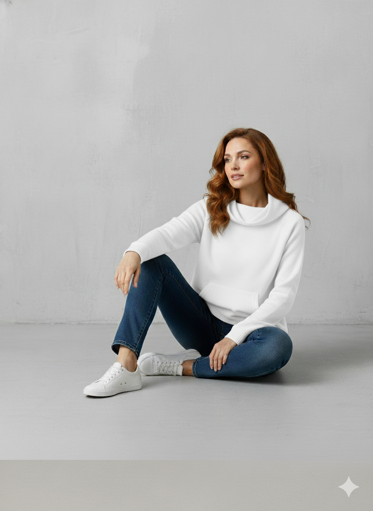 Moderner Damen Hoodie mit Statement