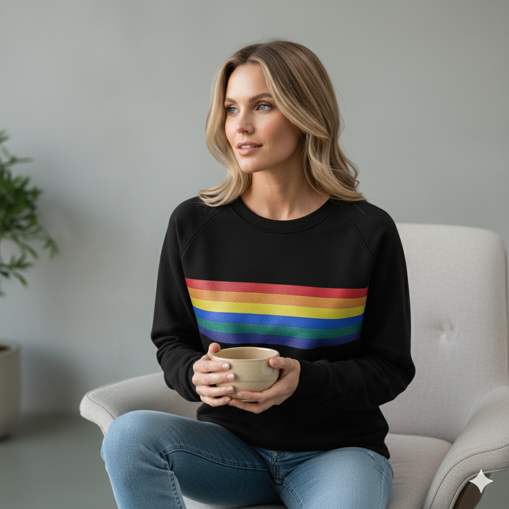 Damen Pullover mit Rundhalsausschnitt | Gestreift & Freizeit