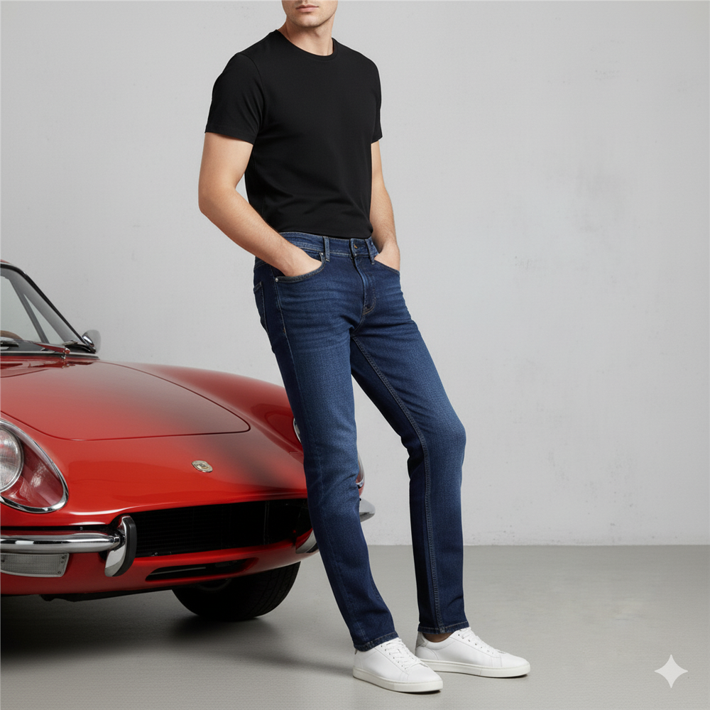 Herren Jeans Regular Fit | Bequem & Elastisch für Alltag & Business