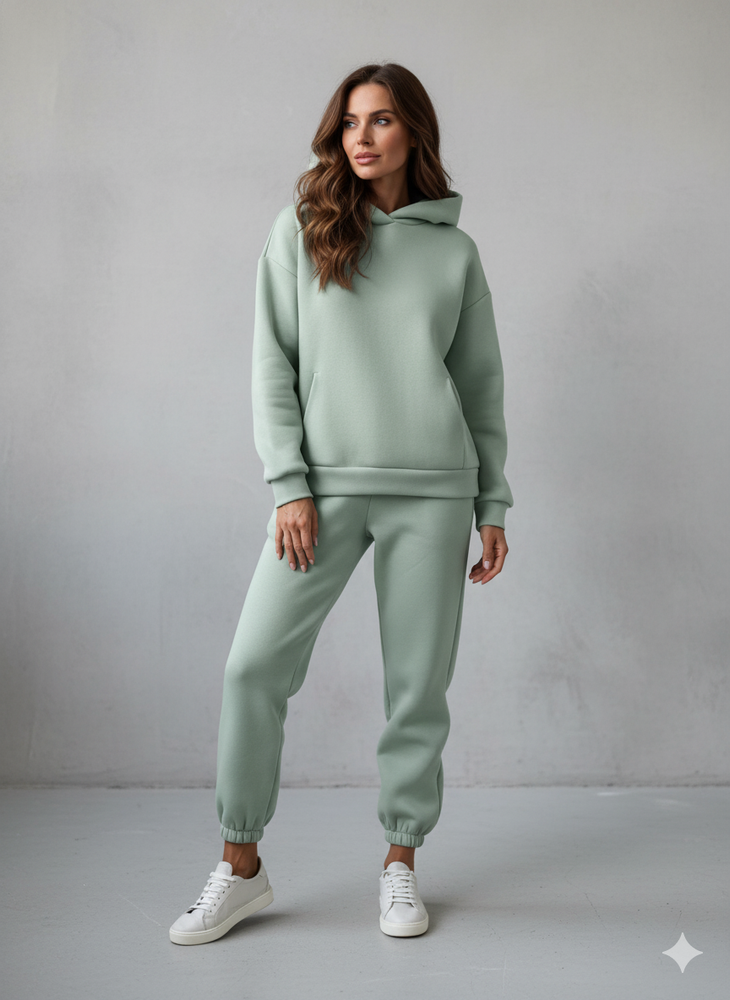 Warmer Damen Hoodie Zweiteiler | Bequem für Herbst & Winter