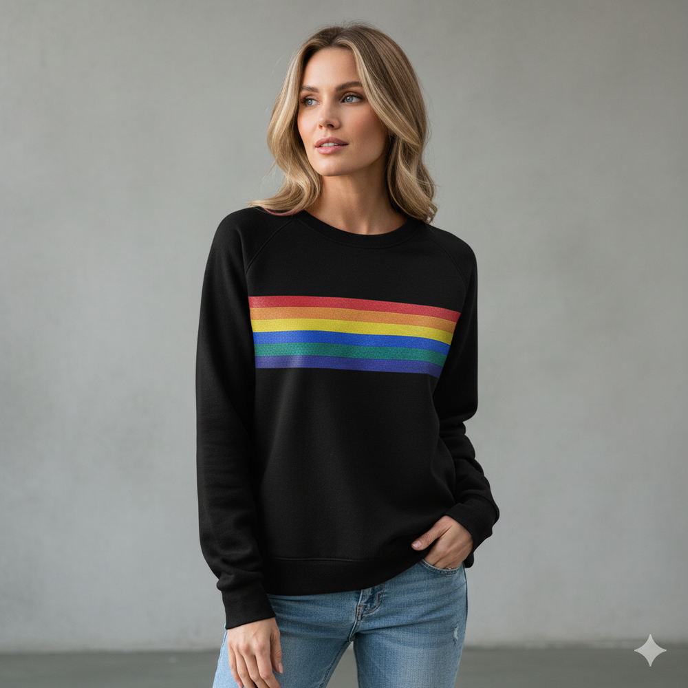 Damen Pullover mit Rundhalsausschnitt | Gestreift & Freizeit