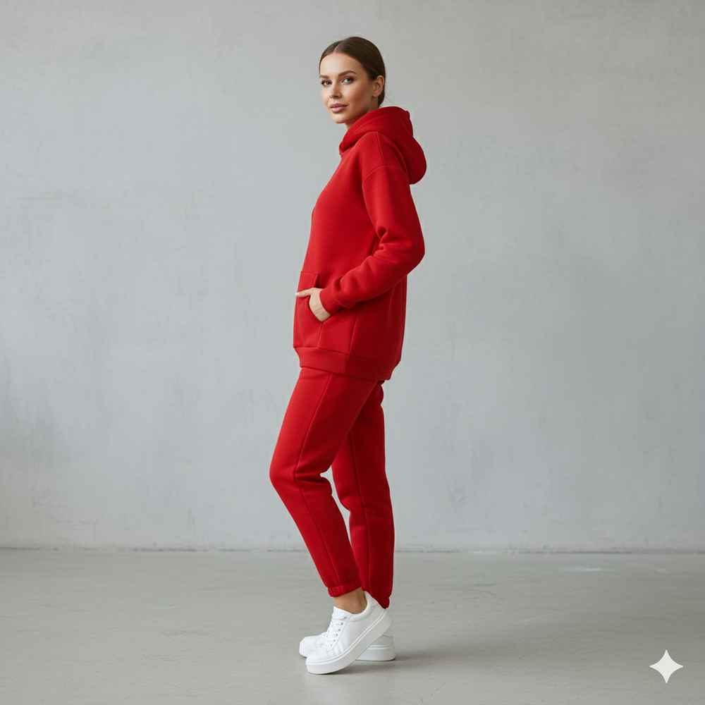 Warmer Damen Hoodie Zweiteiler | Bequem für Herbst & Winter