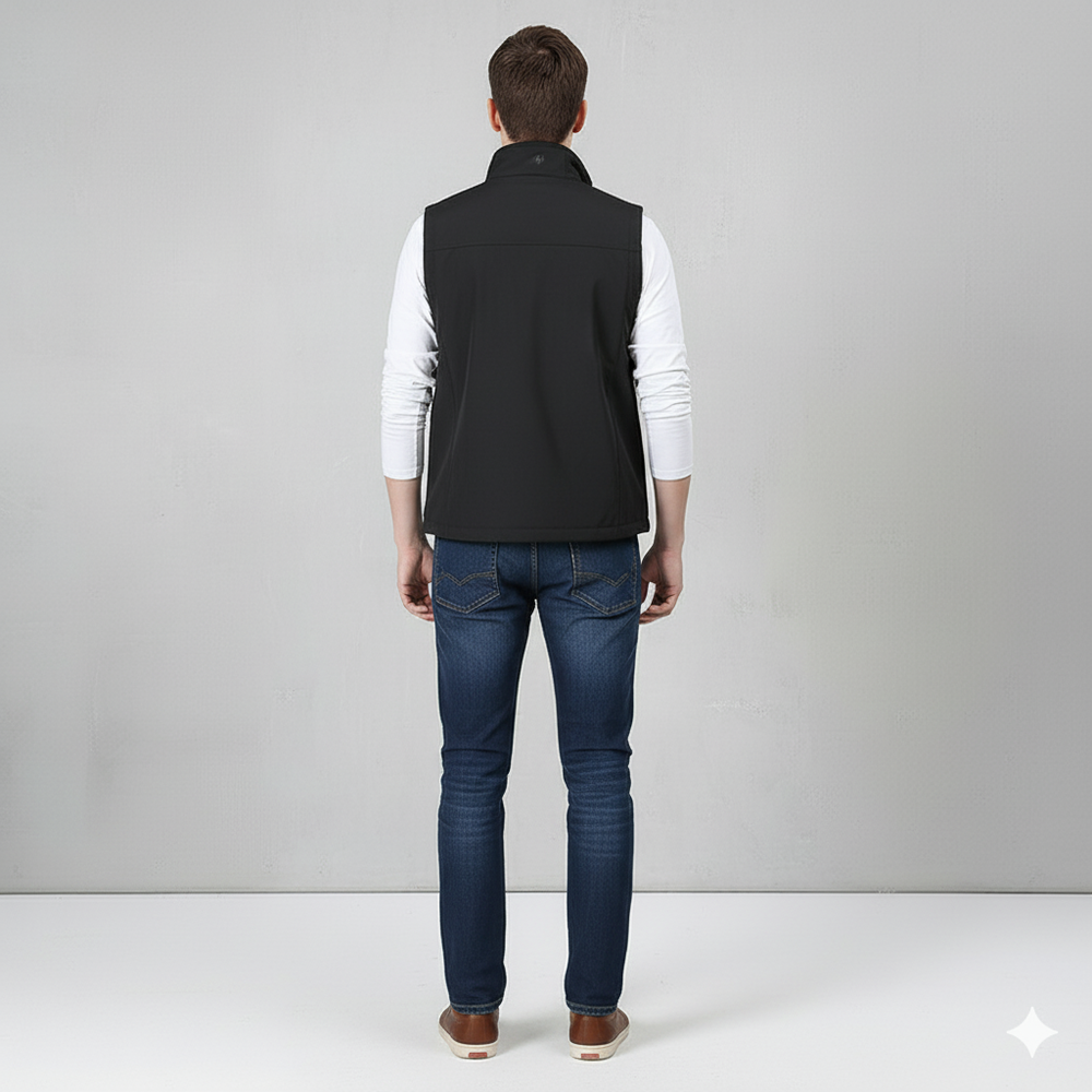 Herren Freizeitweste mit Reißverschluss | Leicht & Atmungsaktiv | Herbst