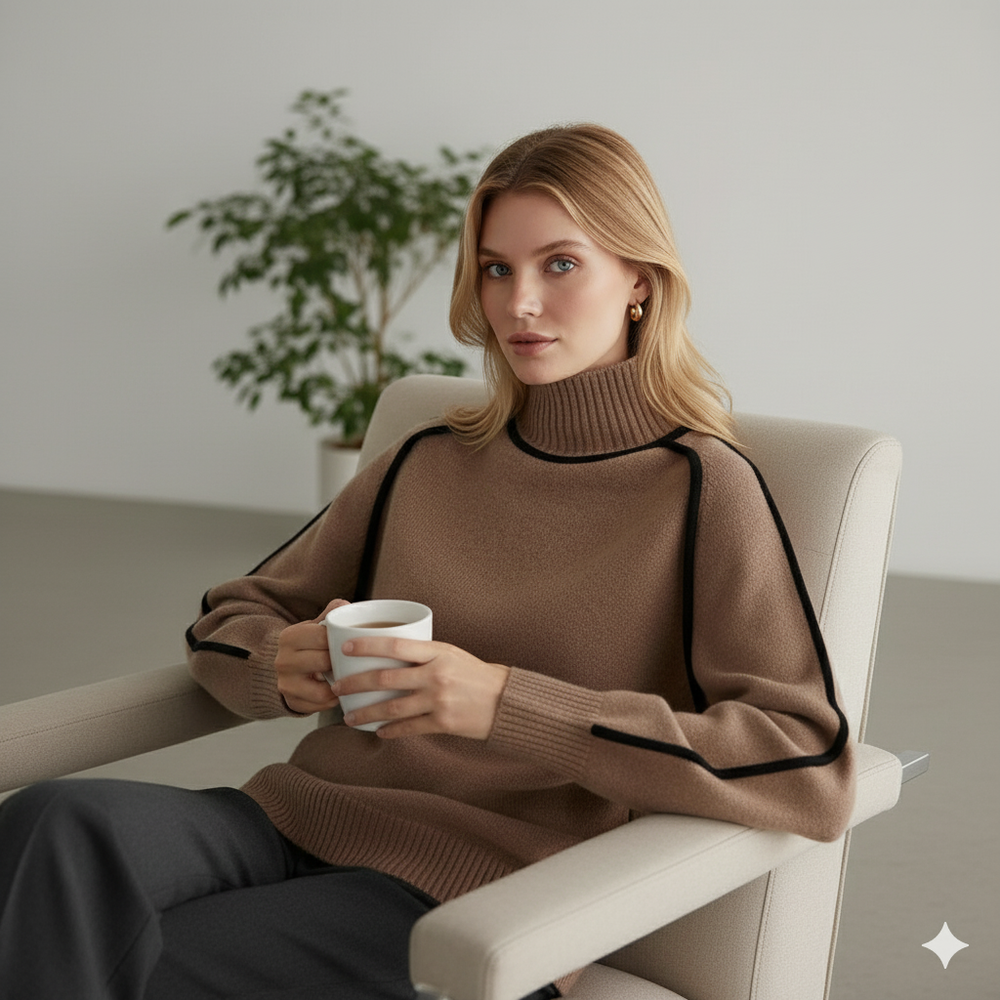 Damenpullover mit Stehkragen | Locker & Modern für Herbst/Winter