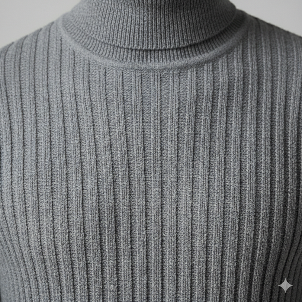 Herren Strickpullover mit Rollkragen | Slim Fit | Winter