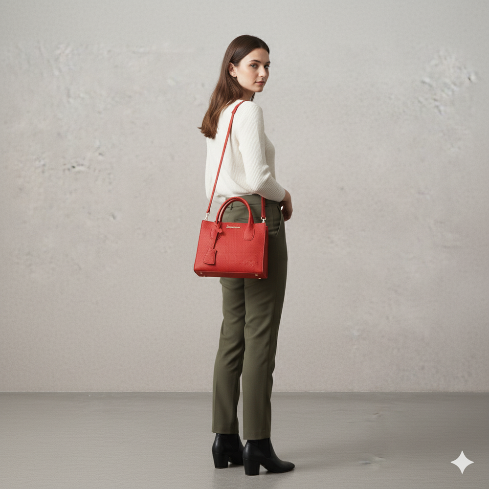 Damen Umhängetasche aus Kunstleder | Klein & Elegant