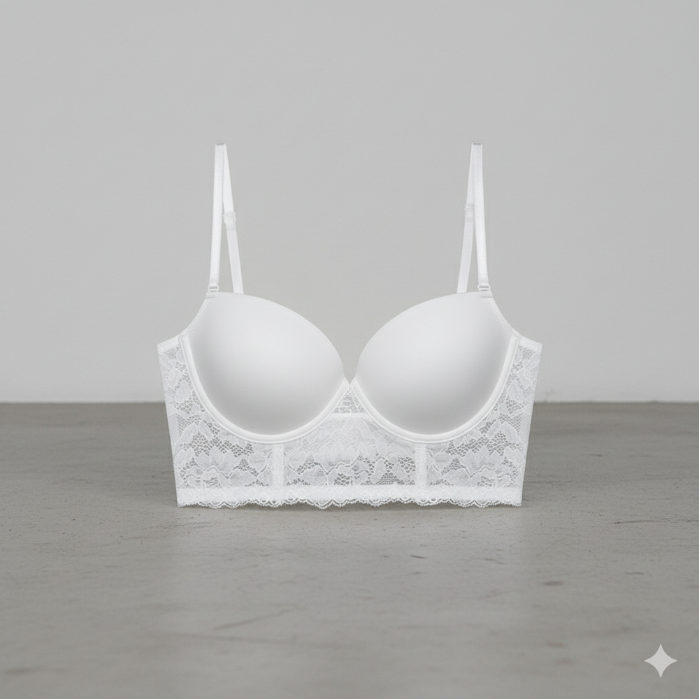 Damen BH rückenfrei mit Glanz | Unsichtbarer Halt