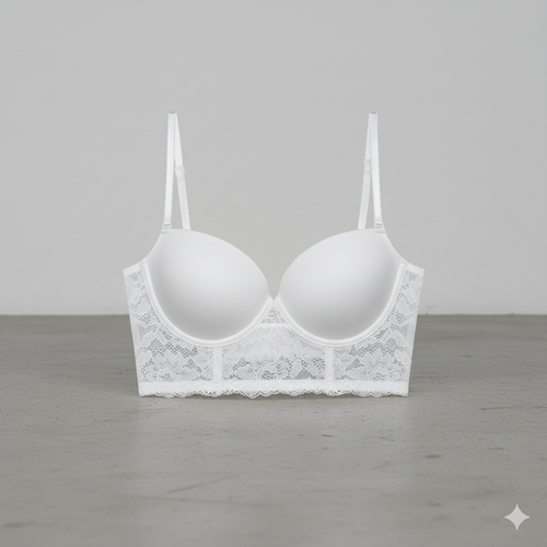 Damen BH rückenfrei mit Glanz | Unsichtbarer Halt