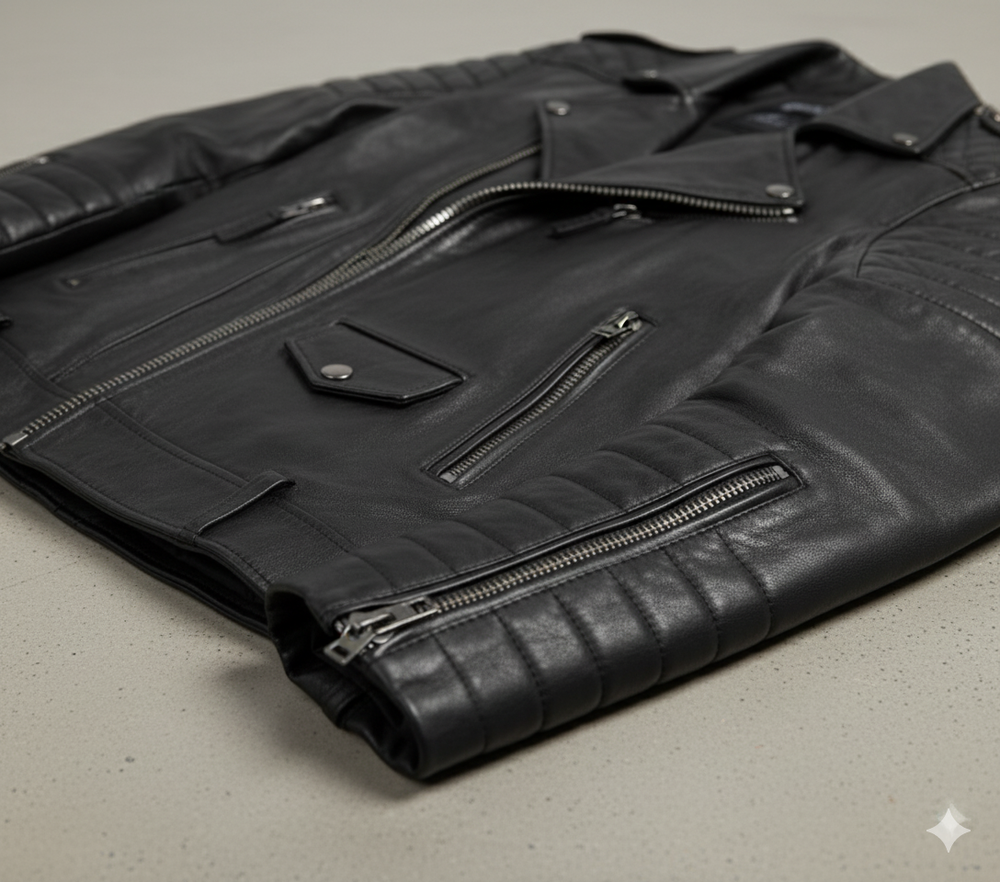 Herren Bikerjacke aus Veganleder | Modern & Casual