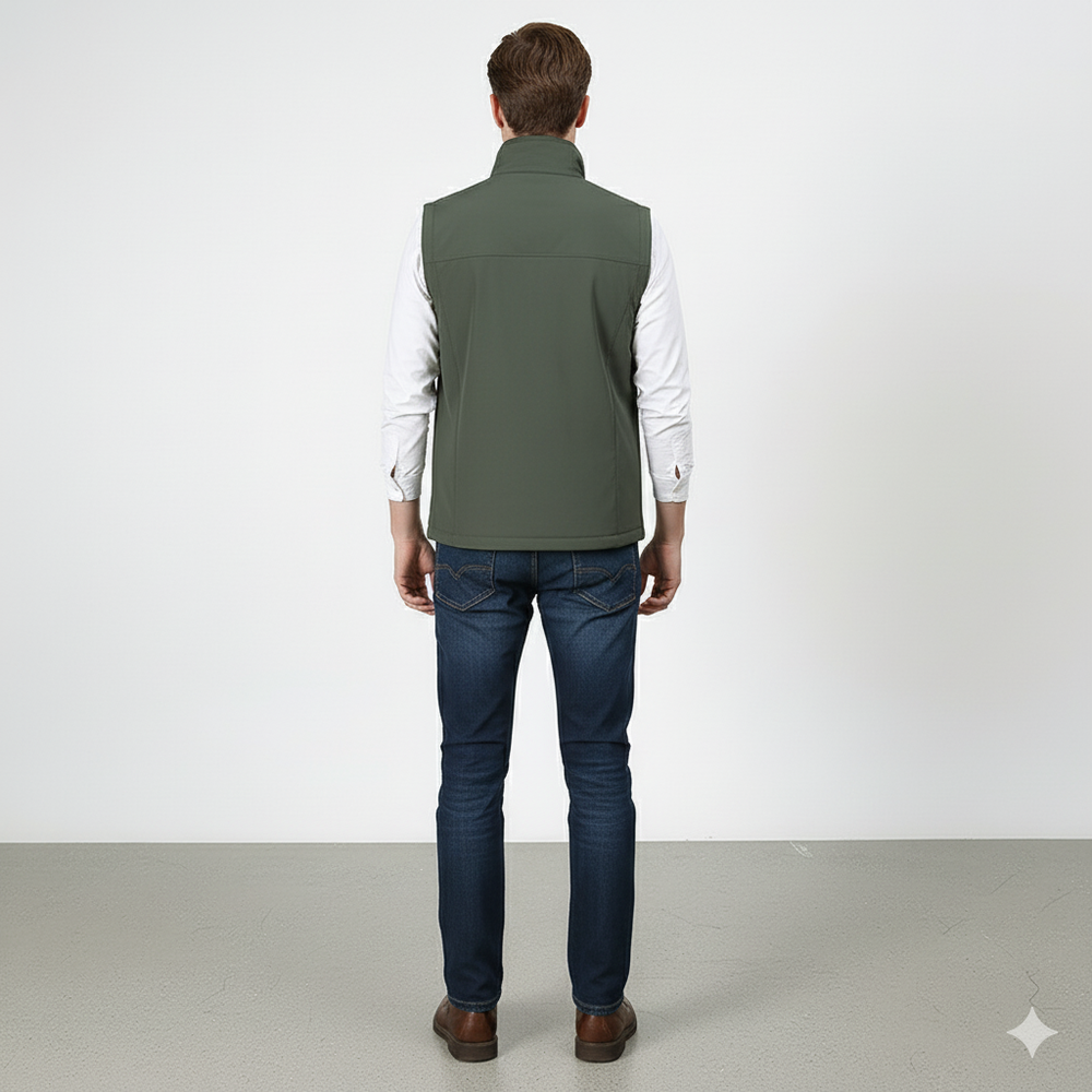 Herren Freizeitweste mit Reißverschluss | Leicht & Atmungsaktiv | Herbst