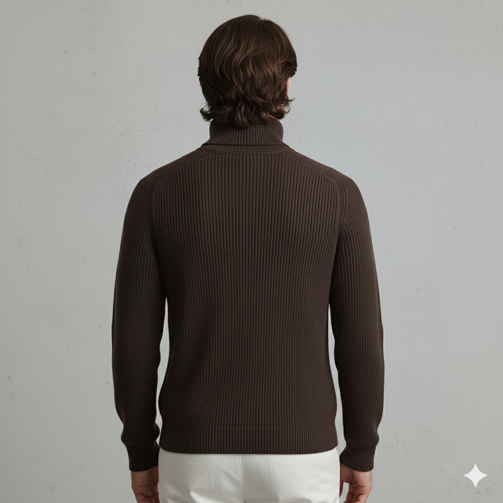 Herren Strickpullover mit Rollkragen | Warm & Elegant | Winter
