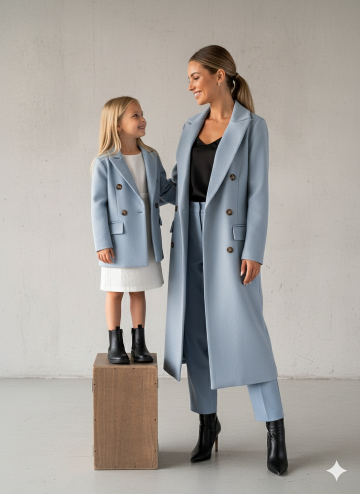 Damen Mantel mit Reverskragen | Doppelreihig & Elegant | Herbst/Winter