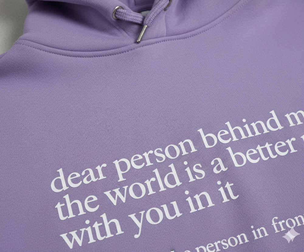 Lässiger Damen Hoodie mit Rückendruck