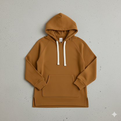 Lässiges Damen Hoodie Kleid mit Kordelzug | Bequem für Freizeit