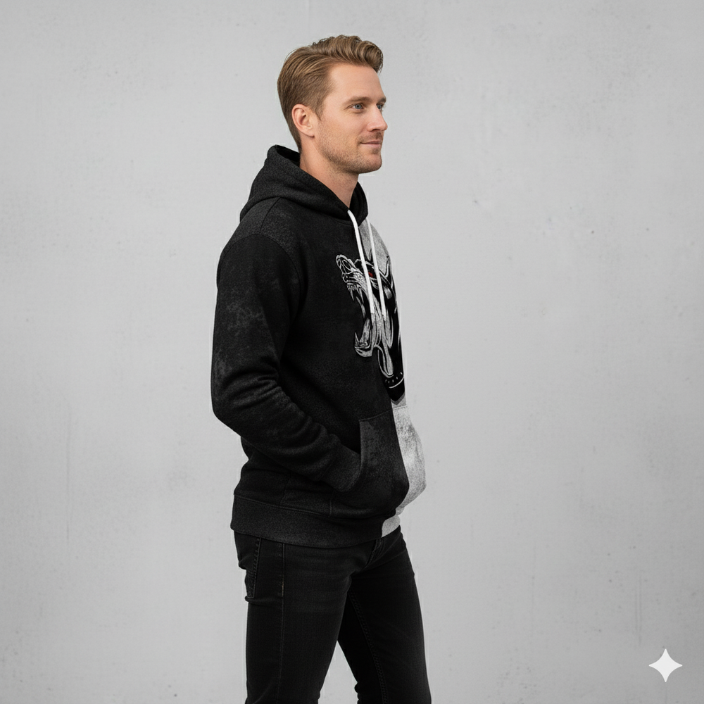 Herren Hoodie mit Muster | Lässig & Warm | Herbst/Winter
