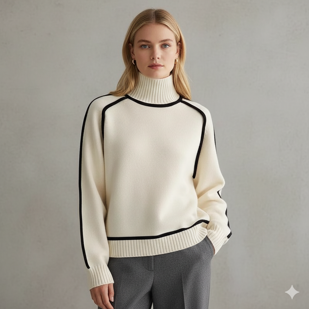 Damenpullover mit Stehkragen | Locker & Modern für Herbst/Winter