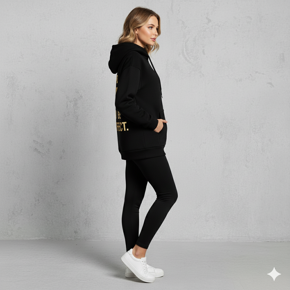 Moderner Damen Hoodie mit Statement