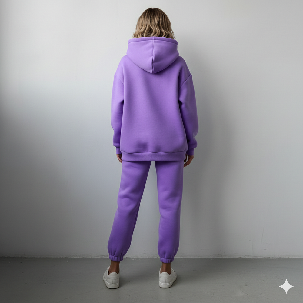 Warmer Damen Hoodie Zweiteiler | Bequem für Herbst & Winter