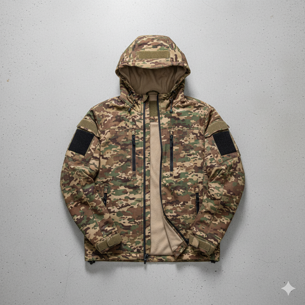 Herren Outdoor Taktikanzug mit Kapuze | Wasserabweisend & Winter