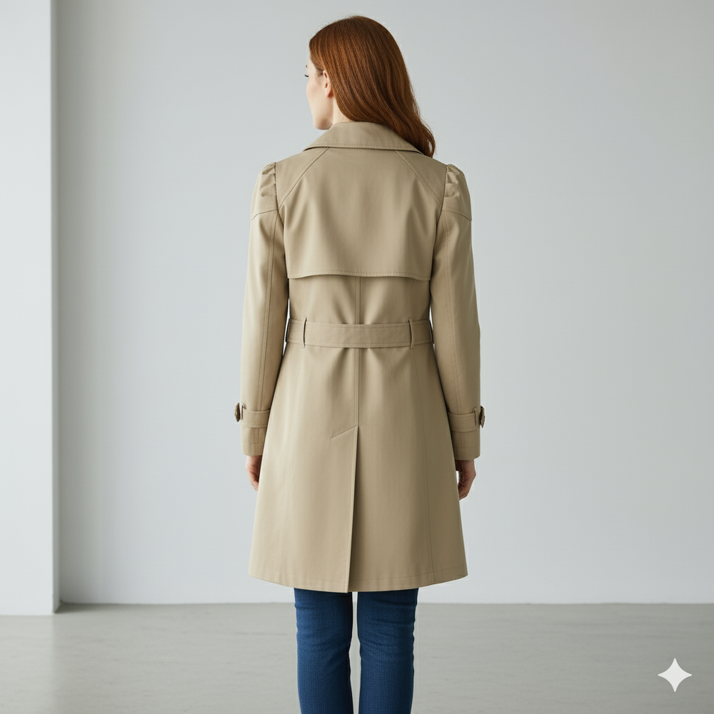 Damen Trenchcoat mit schmalem Schnitt | Mittellang & Elegant
