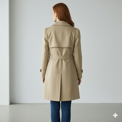 Damen Trenchcoat mit schmalem Schnitt | Mittellang & Elegant