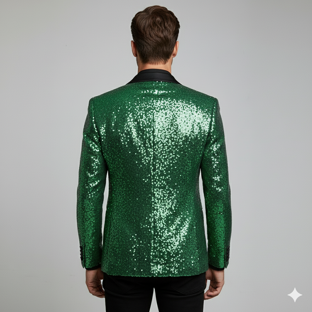 Herren Sakko mit Pailletten | Festlich & Elegant | Slim Fit