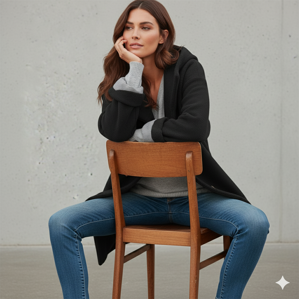 Warmer Damen Mantel aus Teddyfleece | Kuschelig & Elegant für Winter