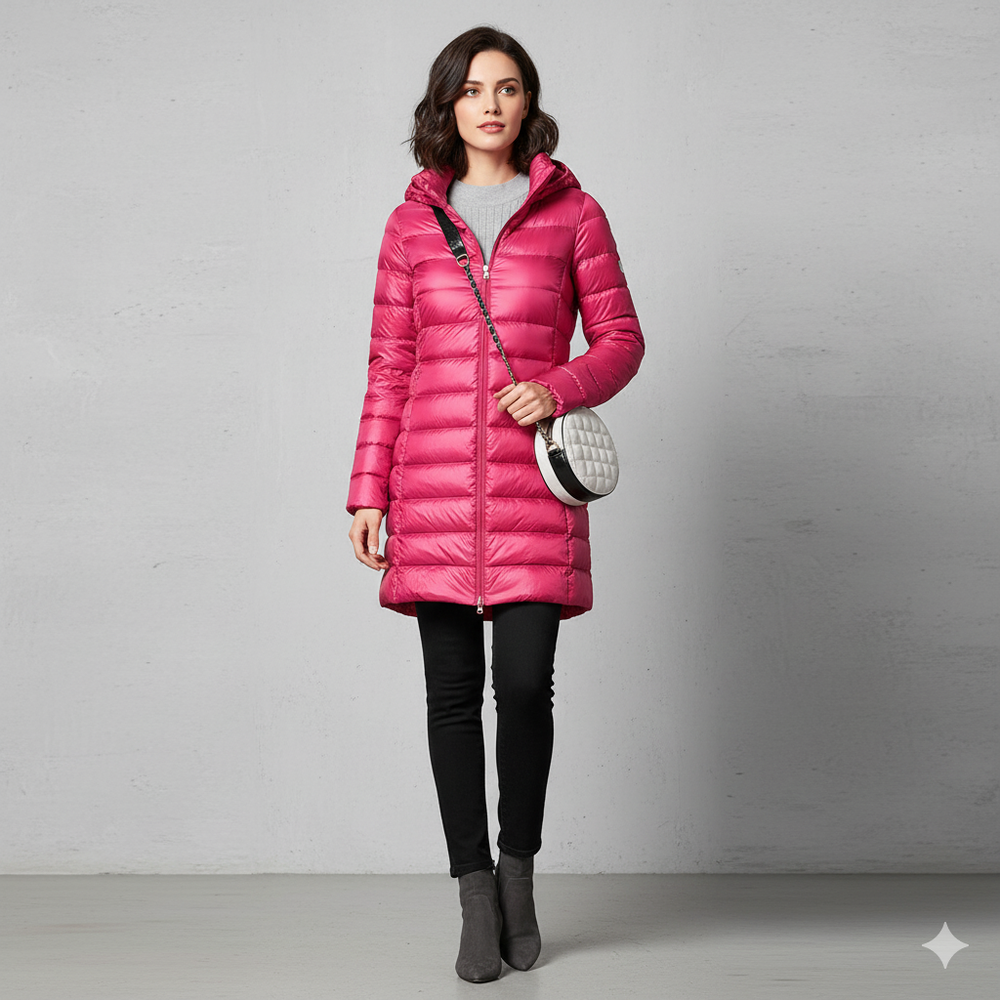 Damen Daunenjacke mit Kapuze | Leicht & Warm | Winter