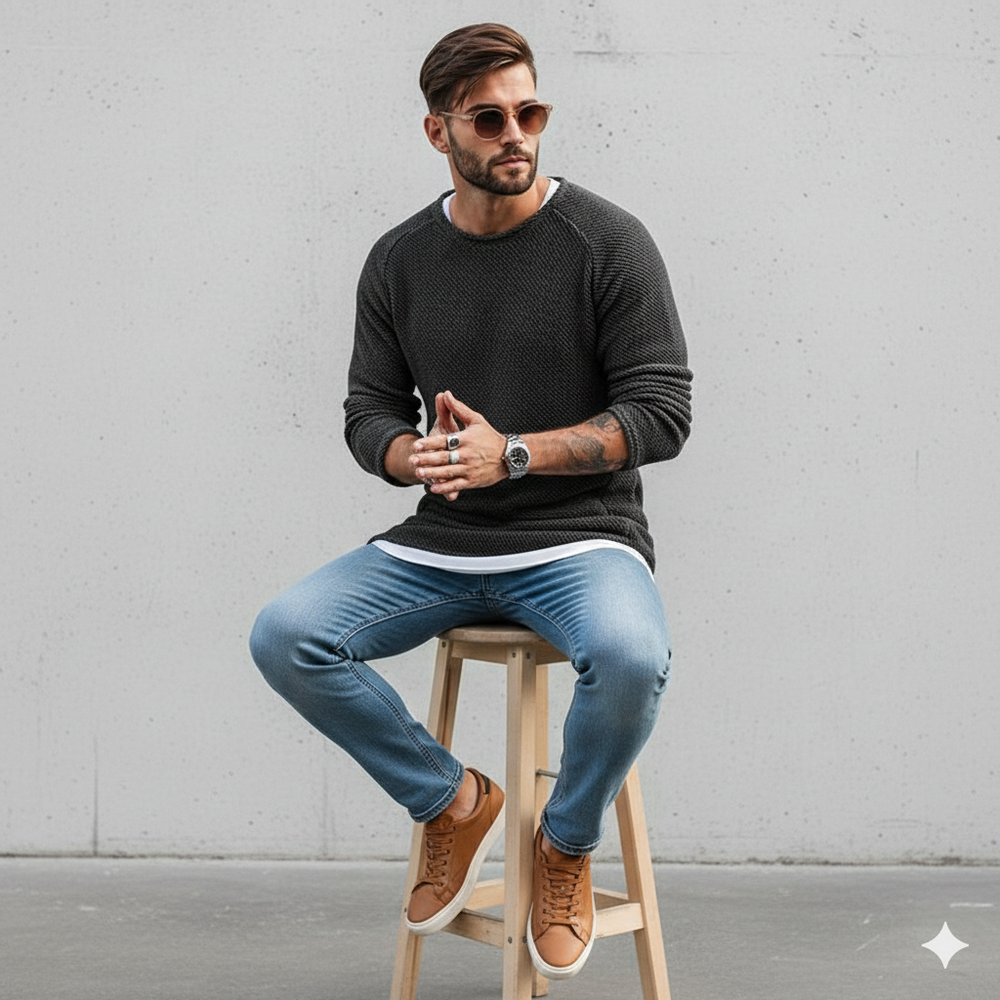 Lässiger Herren Sweater | Bequem & Stylisch | Freizeit