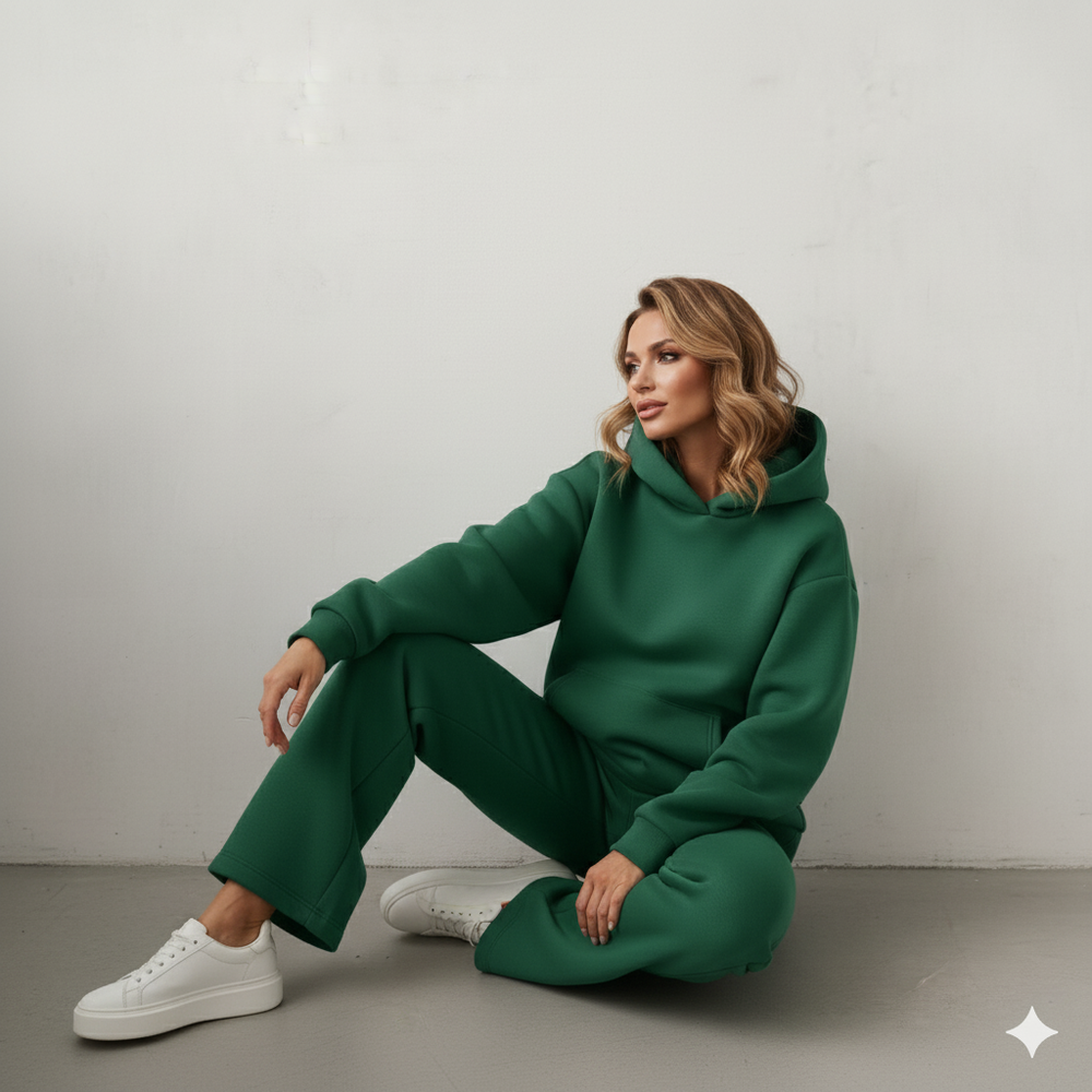 Warmer Damen Hoodie Zweiteiler | Bequem für Herbst & Winter