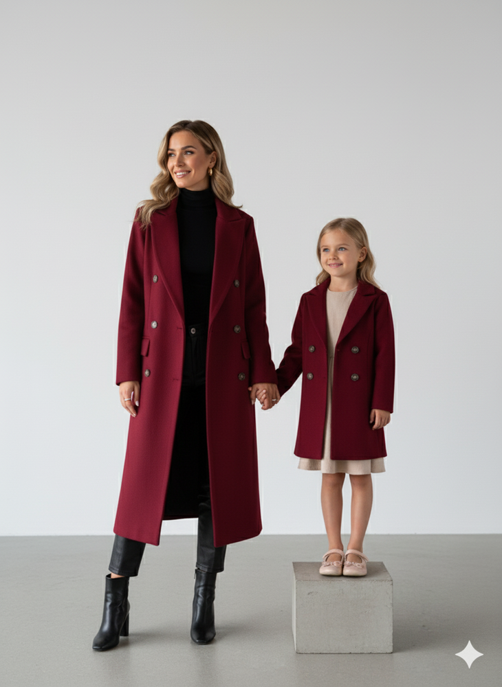 Damen Mantel mit Reverskragen | Doppelreihig & Elegant | Herbst/Winter